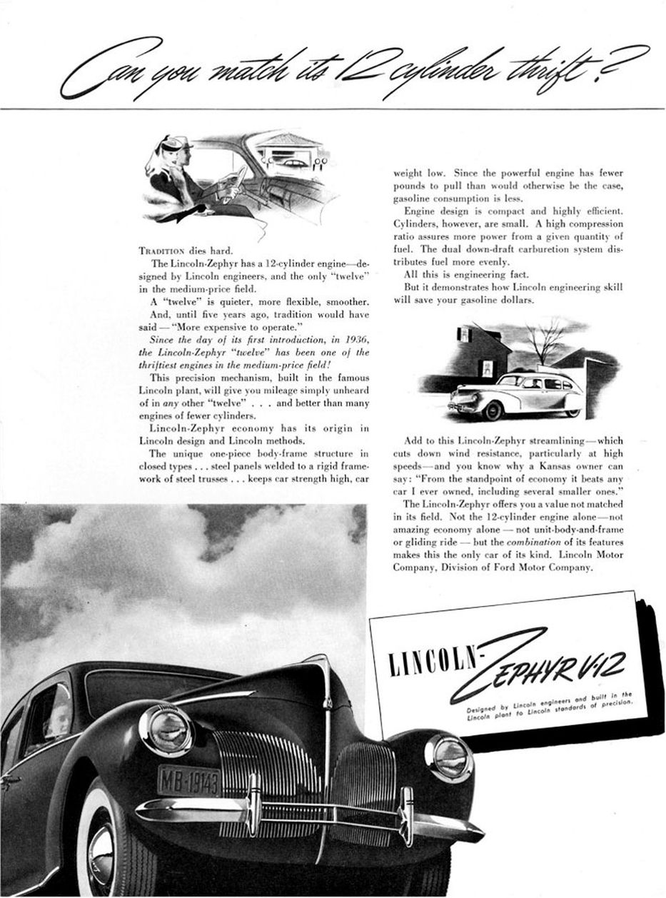 1940 Lincoln Zephyr 14